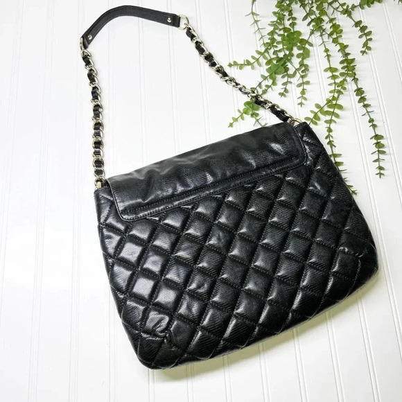 Kate Spade Black Quilted Chain Strap Shoulder Bag Gold Hardware - Picture 2 of 13